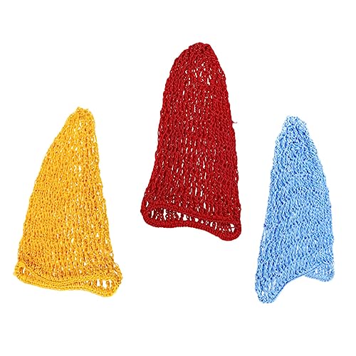 VALICLUD 3stücke Haarnetzhüte Aus Gehäkeltem Material Für Frauen Und Mädchen Elastische Haar Netze Zum Schlafen Haarpflegenetz von VALICLUD