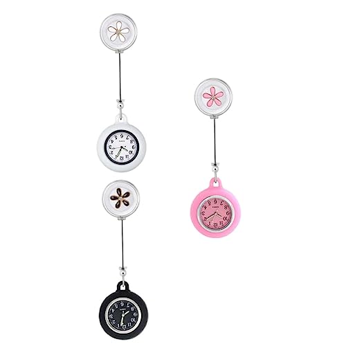 VALICLUD 3stücke Mode Hängende Uhr Taschenuhr Für Krankenschwester Arzt Digitaldruck Klares Design Leicht Anzubringen Schickes Accessoire von VALICLUD