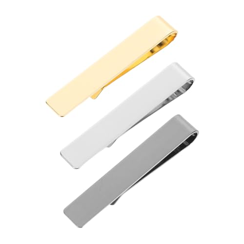 VALICLUD 3 Stück Krawattenklammern Für Herren Klassische Krawattenklammer Aus Edelstahl Für Formelle Anzüge – Zubehör Für Formelle Geschäftsveranstaltungen Und Den Täglichen Gebrauch von VALICLUD