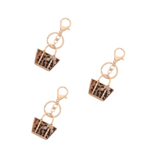 VALICLUD 3 Stück Leoparden Taschen Schlüsselanhänger Autozubehör Mini Schlüsselanhänger Strass Zubehör Autozubehör Mini Geldbörsen Für Frauen Schlüsselanhänger Zubehör Geldbörsen von VALICLUD