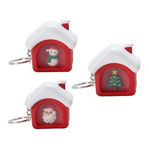 VALICLUD 3stücke Teiliges Weihnachts-schlüsselanhänger -Funktion Weihnachtsmann Schneemann Weihnachtsbaum Deko Für Taschen Und von VALICLUD