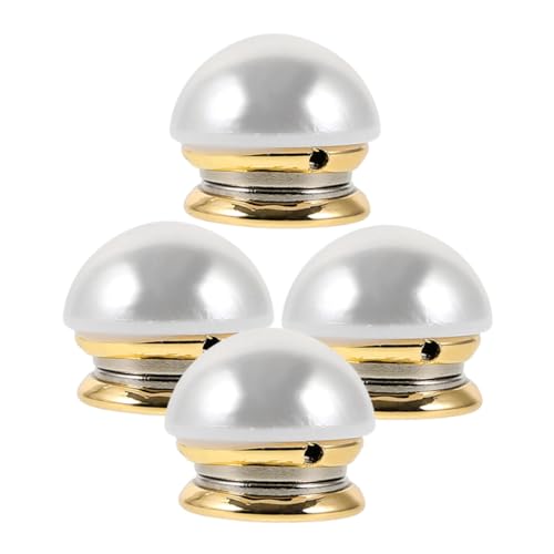 VALICLUD 3 Stück Magnetische Broschenknöpfe mit Kunstperlen kein Nähen Sicherer Verschluss für Hemden und Kleider Vielseitiger Shirt Clip zum Schutz vor Fehlbelastung und Abdeckung bei von VALICLUD