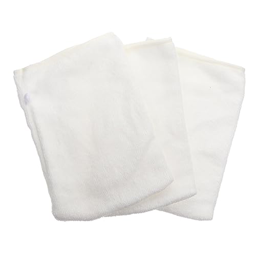 VALICLUD 3 Stück Makeup Entferner Handschuhe Ultra Mikrofaser für Sanfte Gesichtsreinigung und Make Up Entfernung Praktisch für Bad und Beauty Routine Weiß von VALICLUD