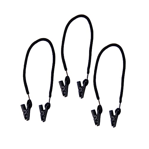 VALICLUD 3stücke Teiliges Nylon Multifunktionsclip Windfester Clip Für Hüte Mützen Und Kleidung Robuste Halterung Für Outdoor-aktivitäten Und Sport Schwarz von VALICLUD