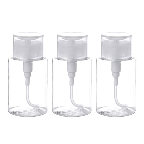 VALICLUD 3 Stück Pumpflaschen für Kosmetik Leere Tragbare Spenderflaschen für Make Up Entferner Lotion und Reinigungsmittel Einfach Nachfüllbar und Transparent von VALICLUD