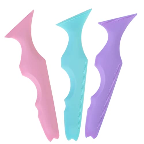 VALICLUD 3 Stück Schönheitshilfe Schablonen Machen Mascara- -tool Eyeliner -schablonen Braue Werkzeug Mascara-zeichenhilfen Eye Lner Augen-make-up-schablone Schönheit Aus Silikon von VALICLUD