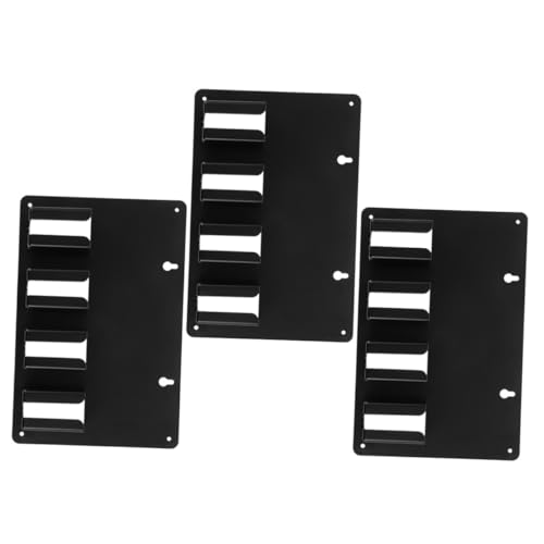 VALICLUD 3 Stück Schwarzer Haartrimmer Halter Wandmontage Haarstyling Werkzeug Organizer Langlebiges Friseurzubehör Kompatibel für Viele Elektrische Haarschneider für Salon und Zuhause von VALICLUD