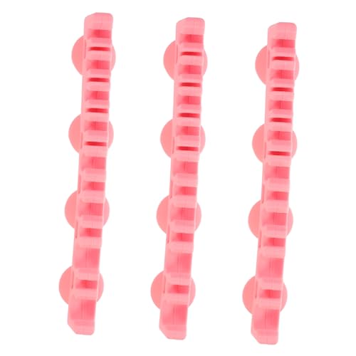 VALICLUD 3 Stück Silikon Make Up Pinselhalter Teilig mit Saugnapf Langlebiger Pinsel Organizer für Kosmetik Multifunktional als Zahnbürstenhalter Rutschfest Platzsparend für Badezimmer und von VALICLUD