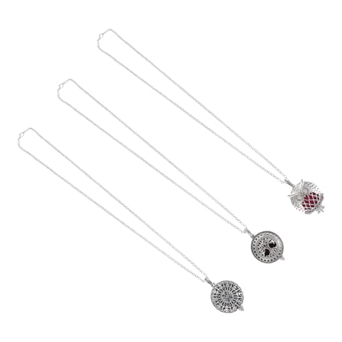 VALICLUD 3 Stück Teiliges Ätherisches Öl Diffusor Anhänger Modische Edelstahl Halsketten ohne Kette Langlebig Aromatherapeutische Duftkette für Damen und Herren Stilvoller Duftträger für VALICLUD 3 Stück Teiliges Ätherisches Öl Diffusor Anhänger Modische Edelstahl Halsketten ohne Kette Langlebig Aromatherapeutische Duftkette für Damen und Herren Stilvoller Duftträger für von VALICLUD