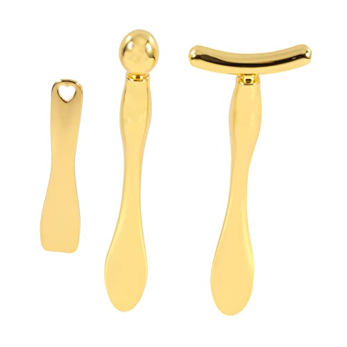 VALICLUD 3 Stück Teiliges Augencreme Sticks aus Hochwertige Kosmetik Löffel für Gesichtsbehandlungen Professionell für Heimgebrauch mit Glatter Oberfläche zur Verbesserung von VALICLUD