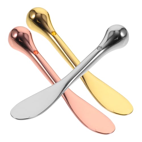 VALICLUD 3 Stück Teiliges Augenmassage Werkzeug für Dual Use Augencreme Löffel aus Langlebigem Material Tragbar und Praktisch zur Reduzierung von Augenringen und Augenmüdigkeit von VALICLUD