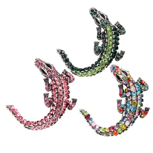 VALICLUD 3 Stück Teiliges Broschen aus Legierter Form mit Strasssteinen Stylische Anstecknadeln für Herren Vielseitig Tragbar als Brust oder Kragenpin Modisches Accessoire für von VALICLUD