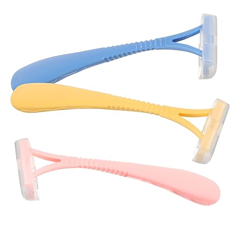 VALICLUD 3 Stück Teiliges Damen Körperrasierer Handrasierer für Achselhaare Beine und Körper aus Hochwertigem für Sanfte und Sichere Haarentfernung von VALICLUD