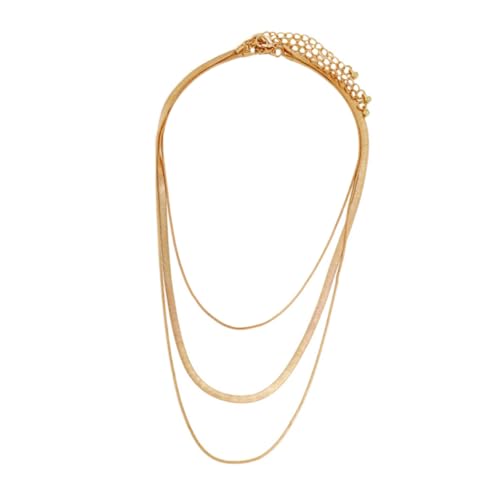VALICLUD 3 Stück Teiliges Damen Schlangenkette Flache Snake Chain aus Punkiger Mehrlagiger Schmuck Langlebig und Modisch für Geburtstag Party und Alltag VALICLUD 3 Stück Teiliges Damen Schlangenkette Flache Snake Chain aus Punkiger Mehrlagiger Schmuck Langlebig und Modisch für Geburtstag Party und Alltag von VALICLUD