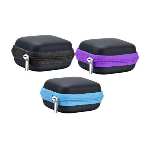 VALICLUD 3 Stück Teiliges Eva Aufbewahrungstasche für Ätherische Öle Fläschchen Stoßfest Tragbar Organizer für Roller Parfümflaschen für Reise und Alltag von VALICLUD