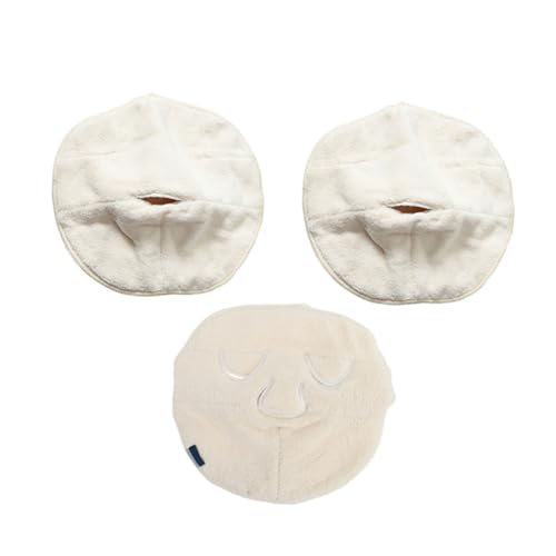 VALICLUD 3 Stück Teiliges Gesichtstuch aus Dickem Korallenvlies Wiederverwendbar Hitze und Kältebeständig für Empfindliche Haut Praktische Gesichtsmaske zur Hautpflege und von VALICLUD