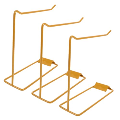 VALICLUD 3 Stück Teiliges Gold Nail Art Display Rack Nagellack Farbkarte Ständer für Gel Polish Muster Professioneller Halter für Maniküre und Beauty Salons von VALICLUD