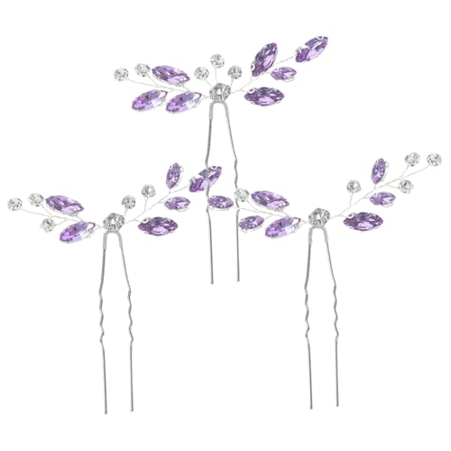 VALICLUD 3 Stück Teiliges Haarnadeln für Hochzeiten Brautschmuck Haarspangen für Haaraccessoires für Besondere Anlässe Leicht Vielseitig Perfektes von VALICLUD