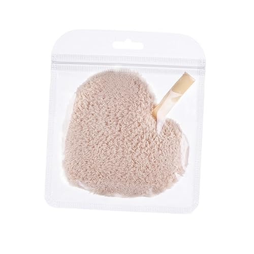 VALICLUD 3 Stück Teiliges Herzförmige Make Up Entferner Pads Wiederverwendbare Weiche Gesichtsreinigungspads Für Sanfte Make Up Entfernung Und Tägliche Kaffee Farbe von VALICLUD