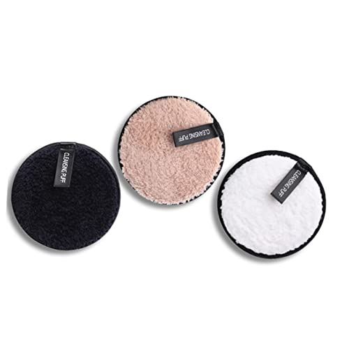 VALICLUD 3stücke Make-up-entferner-schwamm Gesichtsschwamm Reinigungsschwamm Entfernerschwamm Make-up-schwamm Gesichtsreinigungswatte Doppellagig Baumwolle Waschbar Für Unterwegs Weiß von VALICLUD