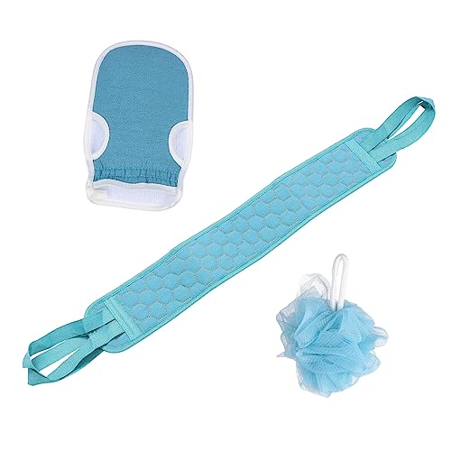 VALICLUD 3stücke Peeling-badetuch Mit Rückenschrubber Und Duschtuch Für Körperpflege Badewaschhandschuh Und Schlamm Handtuch Kit Für Tiefenreinigung von VALICLUD