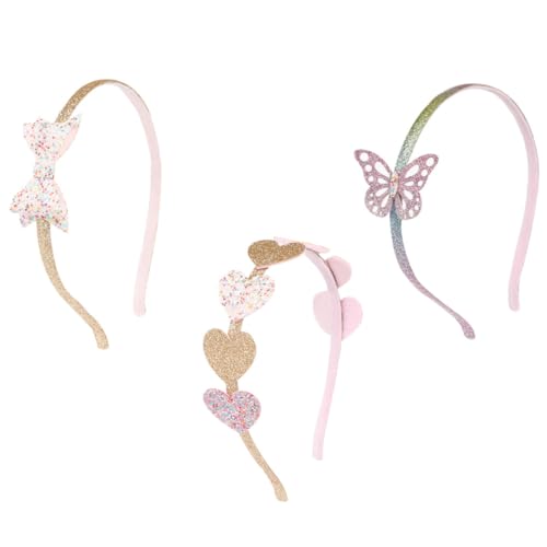 VALICLUD 3 Stück Teiliges Set Haarschmuck Glitzer Haarreifen für Mädchen für Partys und Besondere Anlässe von VALICLUD