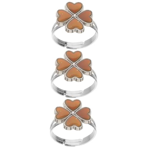VALICLUD 3 Stück Thermochromer Ring Zappeln Ring Perlen Schmuck Ringe Reize Stimmungsfarbwechselringe Stimmungsringe Für Kleinkinder Dekorative Ringe Stimmungsringe Zinklegierung von VALICLUD