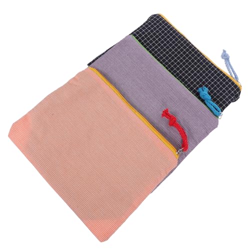 VALICLUD 3 Stück Tragbare Kosmetiktasche Make -up -Reisetasche Mini Toilettenbeutel Klein Reise -Make -up -Fall Reise-Kosmetiktasche Grosse Kapazität Reisen Abteil Bettwäsche Aus Baumwolle von VALICLUD