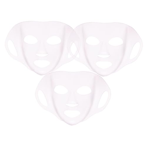 VALICLUD 3 Stück Wiederverwendbare Silikonische Gesichtsmaske Faltbare Anpassbare Abdeckung für Hautpflege Waschbar Rutschfest Leicht zu Tragen Komfortabel für Beauty Anwendungen von VALICLUD