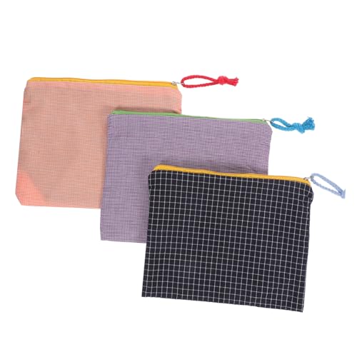 VALICLUD 3stücke Kosmetiktasche Mit Reißverschluss Für Damen Make-up-Beutel Organizer Tragbare Kleine Reisetasche Zum Organisieren Von Utensilien Für Täglichen Gebrauch Und Unterwegs von VALICLUD