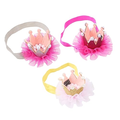 VALICLUD 3 Stücke Haar Band Set Bands Kopfschmuck Mädchen Kleinkind Stirnband Spa Crown von VALICLUD