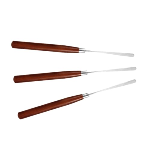 VALICLUD 3 Stücke Nagelkunst-klebestift Nagelkunstzubehör Nail-tech-must-haves Nagelkunstwerkzeuge Tools Für Nageldesign Nagelkleber-rührstab Nailart-klebestifte Brown Holz Wiederverwendbar von VALICLUD