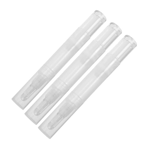 VALICLUD 3 Stücke Nail Art Öl Tube Nagel Ernährung Öl Tube Nagel Öl Lip Pinsel Stift Nail Art Werkzeug Nagel Werkzeug Lip Gloss Container von VALICLUD