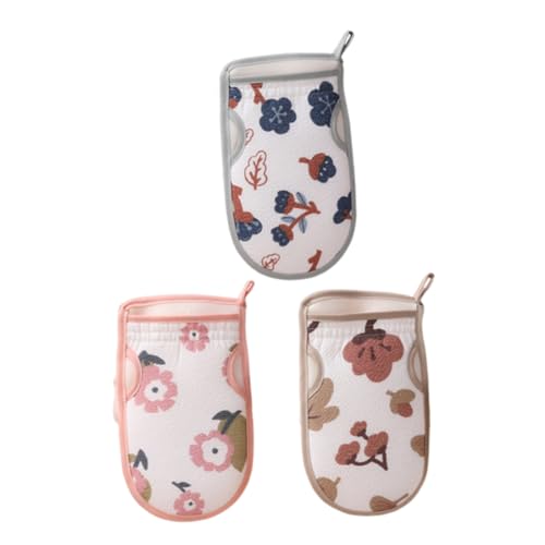 VALICLUD 3 Teiliges Badetuch Luffa Duschhandschuh Badeschwamm Bürste Rücken Körperreinigungshandschuh Massage Puff Handschuh Dusch Schrubbschwamm Körper Schrubbschwamm Zubehör von VALICLUD