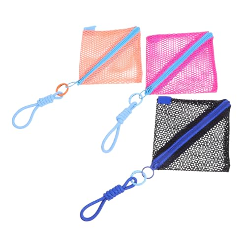 VALICLUD 3 Teiliges Reißverschluss Portemonnaie Für Kosmetikutensilien Make Up Tasche Organizer Taschen Kleine Reisetasche Für Lippenstifte Tragbare Netz Portemonnaie Für Kopfhörer von VALICLUD