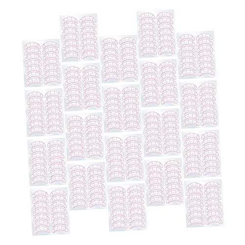 VALICLUD 30 Blatt Eyelash Positioning Pads Geklebte Wimpern Aufkleber für Präzise Wimpernverlängerung für Training und Anwendung Übungsköpfen von VALICLUD