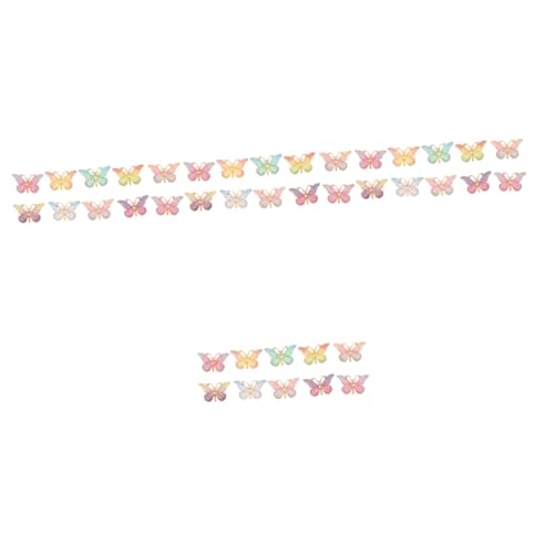 VALICLUD 30 Stk Farbverlauf Schmetterling Harzanhänger zum Basteln zubehör selber machen Haarspangen Haarnadel DIY Handwerk Ornamente Zauber für DIY Mini Dekorationen Bilderrahmen Schmuck von VALICLUD