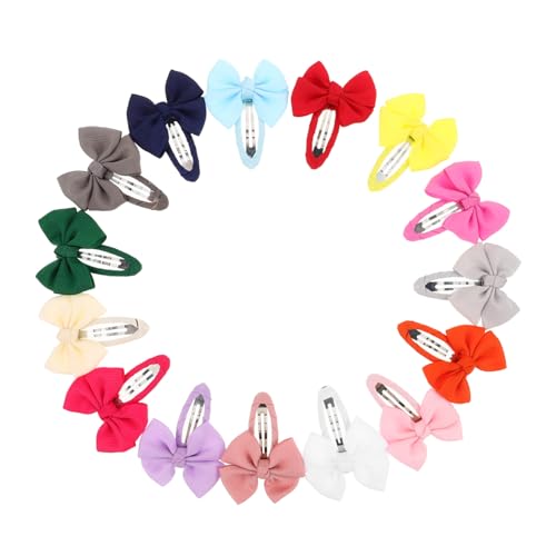 VALICLUD 30 Stück Haarschmuck für Haarspangen schnappen Snap-Haar-Accessoires Mädchen Haarschleife Prinzessin Haarschleifen farbenfrohe Haarbarrettes kleine Haarschleifen Stoff von VALICLUD