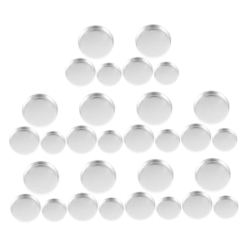 VALICLUD 30 Stück Leere Lidschatten Pans Nachfüllbare Runde Makeup Behälter aus Metall Diy Kosmetik Palette und Praktische Aufbewahrung für Make Up von VALICLUD
