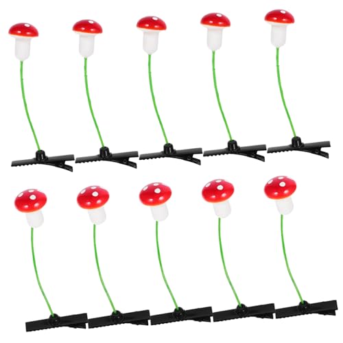 VALICLUD 30stücke Süße Haarclips Simulation Pilz Haarnadeln Kreative Haarspangen Für Junge Mädchen Und Mädchen Als Haarschmuck Für Alltag Und Partys von VALICLUD