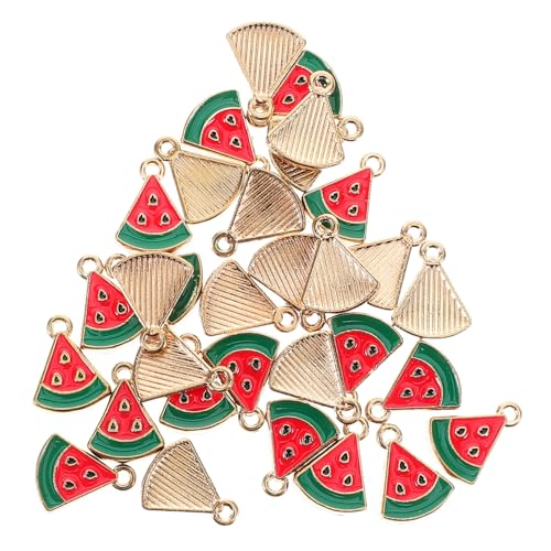 VALICLUD 30stücke Wassermelonen-anhänger Aus Emaille Und Legierung Mini-wassermelonen-charms Für Diy-schmuckherstellung Zum Basteln Von Einzigartigen Halsketten Ohrringen Und Schlüsselanhän von VALICLUD