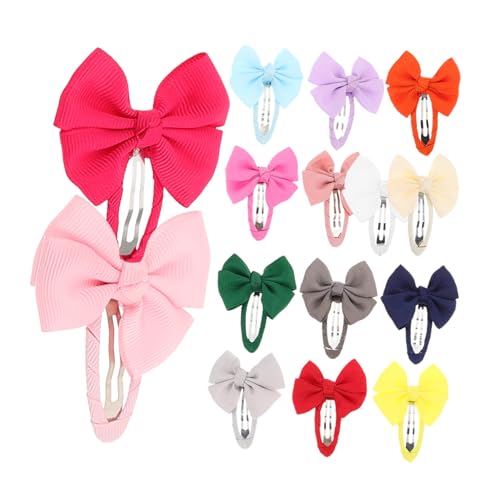 VALICLUD 30 Stück Teiliges Bunte Haarschleifen Clips No Slip Snap Haarspangen für Junge Mädchen Mädchen mit Sicherem Halt Leichte Haarschmuck für Partys Alltag und Festliche Anlässe von VALICLUD