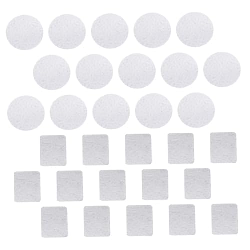 VALICLUD 30 Stück Teiliges DIY Lidschattenpalette Metallaufkleber Runde und Quadratische Aufkleber Magnetische Metallscheiben für Leere Magnetische Make Up Paletten Langlebig und Stark von VALICLUD