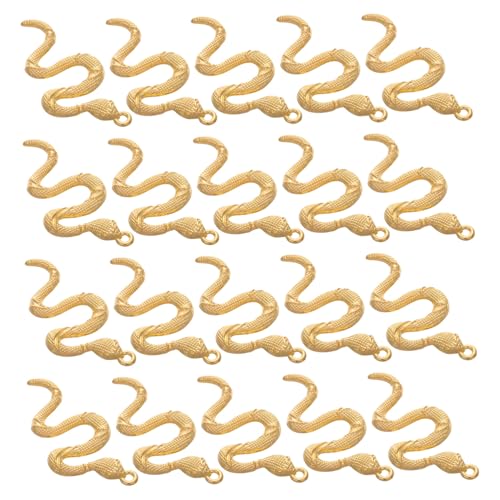 VALICLUD 30 Stück Teiliges DIY Schmuckanhänger Schlangen Design Metallanhänger aus Langlebiger Zinklegierung für Armbänder Halsketten Schmuckherstellung Bastelzubehör Vintage Charms von VALICLUD