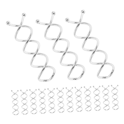 VALICLUD 30 Stück Teiliges Spiralhaarnadeln aus Metall mit Abgerundeten Spitzen Kratzfrei Fester Griff Kompakt und Leicht Langlebig für Damen und Mädchen zum Sicheren Styling von Haarknoten von VALICLUD