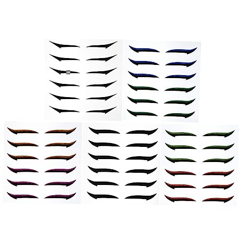 VALICLUD Eyeliner Aufkleber 36 Paar Wiederverwendbare Doppellid Klebebänder für Augen Make Up Glitzerstreifen für Einfach Anzubringen für Alltagsgebrauch von VALICLUD