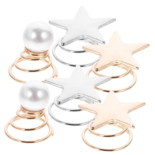 VALICLUD 36stücke Spiral-haarnadel Mit Sternform Und Perlenoptik Kleine Haarspangen Für Frauen Und Mädchen Vielseitig Einsetzbarer Haarschmuck in Verschiedenen Stilen Und Passend Für von VALICLUD