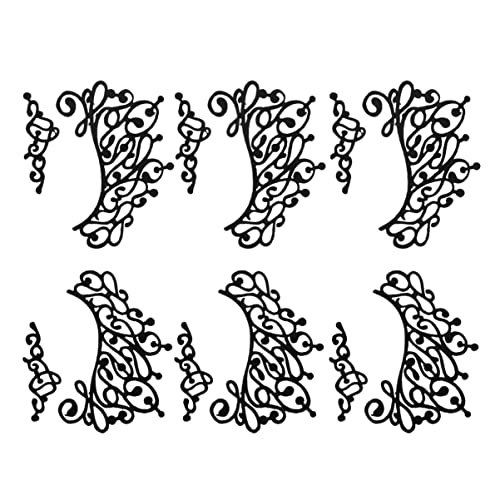 VALICLUD 3Paare Schwarze Spitze Eyeliner Aufkleber Wasserdichte Makeup Eye Decals für Halloween Cosplay und Kostümpartys Atmungsaktiv und Hautfreundlich von VALICLUD