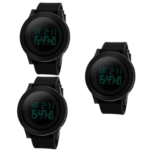 VALICLUD 3St Digitaluhr Herrenuhren Uhrengehäuse für Herren Sportuhr für Herren geführte digitale elektronische Uhr geführte elektronische Uhr großes Zifferblatt Anschauen Mann VALICLUD 3St Digitaluhr Herrenuhren Uhrengehäuse für Herren Sportuhr für Herren geführte digitale elektronische Uhr geführte elektronische Uhr großes Zifferblatt Anschauen Mann von VALICLUD