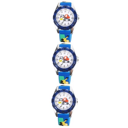 VALICLUD 3St Silikonuhr für Kinder süße Kinderuhr leichte Kinderuhr Studenten schauen zu Digitaluhr entzückende Designuhr einfache Studentenuhr empfindlich Anschauen Armband 3D Edelstahl von VALICLUD